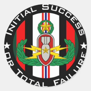 Eod-Meister in der Farbe OEF ISoTF Runder Aufkleber