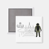 EOD Memorial Bomb Anzug Magnet (Vorderseite/Rückseite)