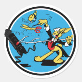 EOD Rabbit Runder Aufkleber (Vorderseite)