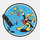 EOD Rabbit Runder Aufkleber (Vorderseite)