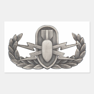 EOD RECHTECKIGER AUFKLEBER