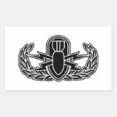 EOD-Schablone Rechteckiger Aufkleber (Vorderseite)