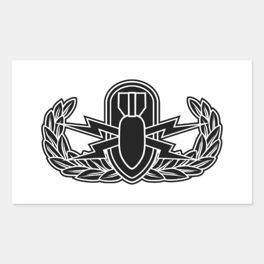 EOD-Schablone Rechteckiger Aufkleber (Vorderseite)