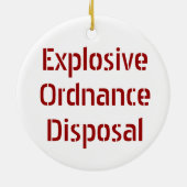 Eod-Schneeflocke Verzierung Keramikornament (Hinten)