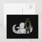 EOD Senior Bomb Anzug Postkarte (Vorne/Hinten)