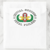 EOD Senior in color ISTF Rechteckiger Aufkleber (Tasche)
