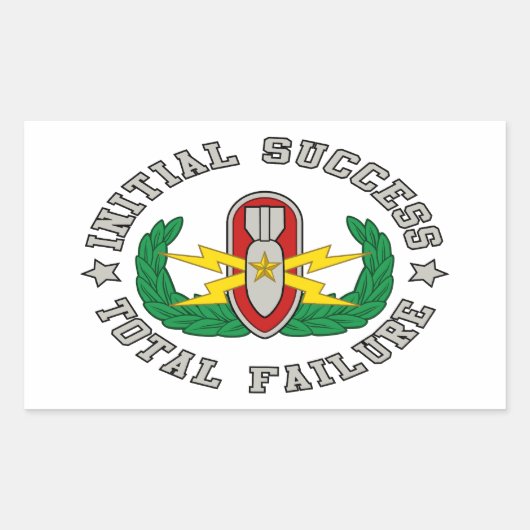 EOD Senior in color ISTF Rechteckiger Aufkleber (Vorderseite)