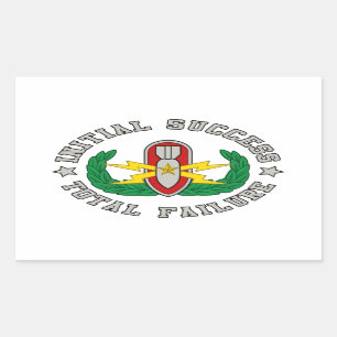 EOD Senior in color ISTF Rechteckiger Aufkleber