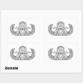 EOD Senior Rechteckiger Aufkleber (Blatt)