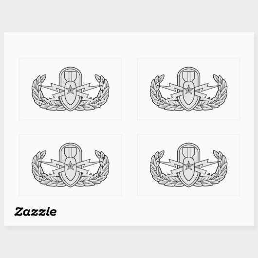 EOD Senior Rechteckiger Aufkleber (Blatt)