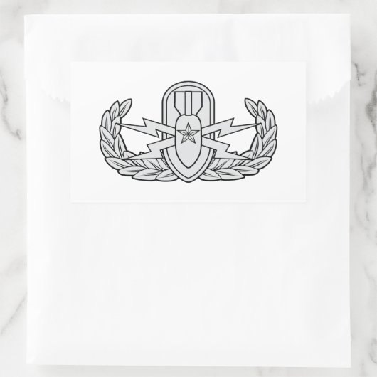 EOD Senior Rechteckiger Aufkleber (Tasche)