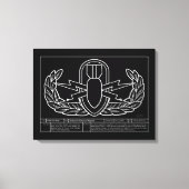 EOD Technischer Zeichn weiß Leinwanddruck (Vorderseite)