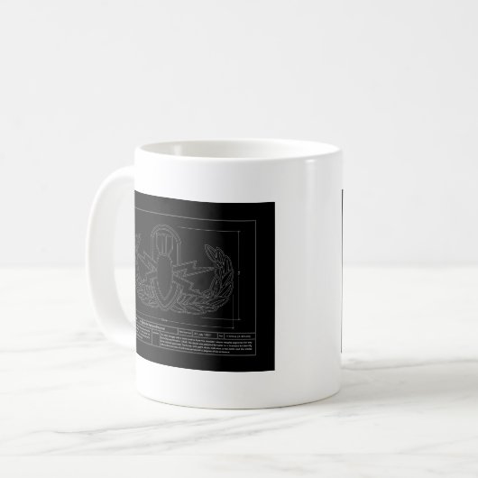 EOD technisches Zeichnen Kaffeetasse (Vorderseite Links)