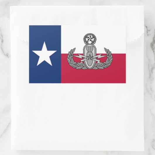 EOD TX RECHTECKIGER AUFKLEBER (Tasche)