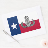 EOD TX RECHTECKIGER AUFKLEBER (Umschlag)