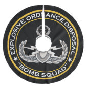 Eod-VorlagenBombengeschwader Polyester Weihnachtsbaumdecke (Vorderseite)