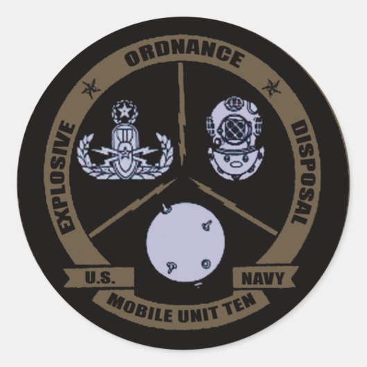 EODMU10 RUNDER AUFKLEBER (Vorderseite)