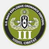 EODMU3 RUNDER AUFKLEBER (Vorderseite)