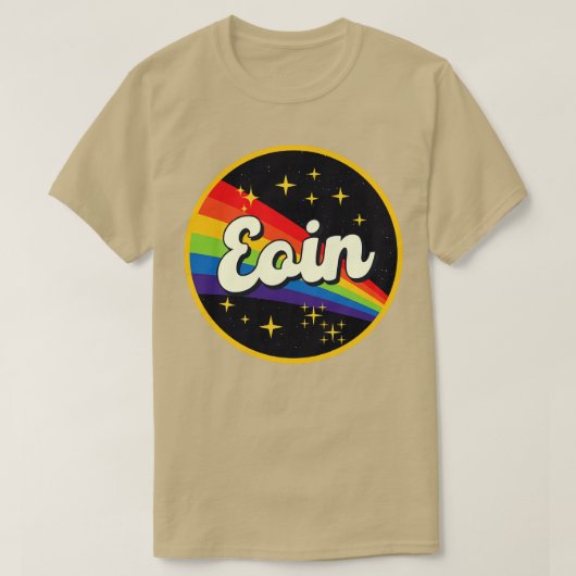 Eoine Rainbow in Space Vintag Style T-Shirt (Design vorne)