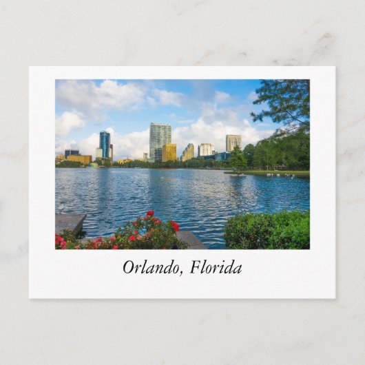 Eola-See in Orlando Florida Postkarte (Vorderseite)