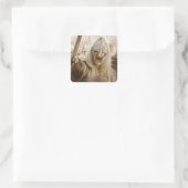 Eomer mit Helmet Quadratischer Aufkleber (Tasche)
