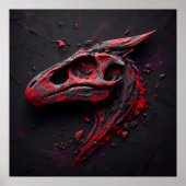 Eons in Crimson-Kohle - das Genie der KI Poster (Vorne)