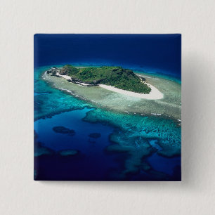 Eori-Insel, Mamanuca-Inseln, Fidschi - Luftaufnahm Button