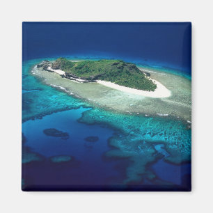Eori-Insel, Mamanuca-Inseln, Fidschi - Luftaufnahm Magnet