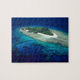 Eori-Insel, Mamanuca-Inseln, Fidschi - Luftaufnahm Puzzle