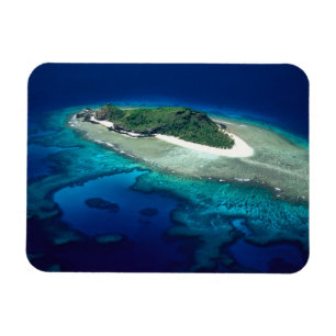 Eori Island, Mamanuca-Inseln, Fidschi - Luftaufnah Magnet