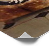 Eos, ein Lieblings-Greyhound von Prinz Albert Poster (Ecke)