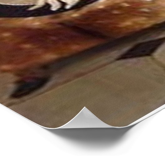 Eos, ein Lieblings-Greyhound von Prinz Albert Poster (Ecke)