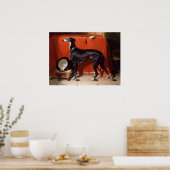 Eos, ein Lieblings-Greyhound von Prinz Albert Poster (Küche)