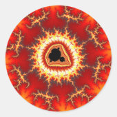 Eos - Fraktal Runder Aufkleber (Vorderseite)
