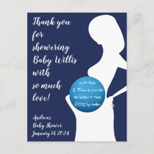 EOS-Lippenbalsam der schwangeren Frau der Marine u Begleitkarte