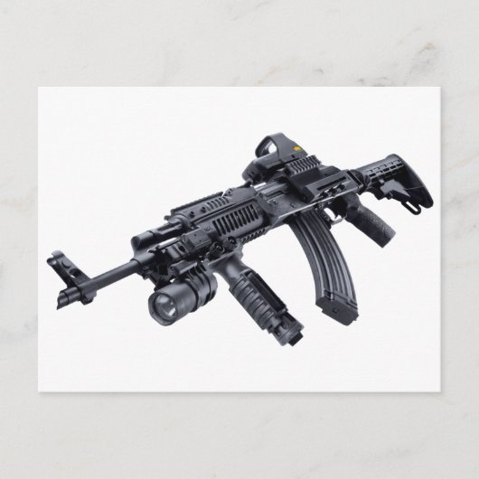 EOTech-Geighted Tactical AK-47 Assault Rifle Postkarte (Vorderseite)