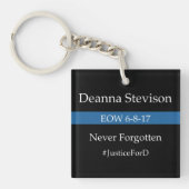 EOW/#JusticeForD Schlüsselanhänger (Vorderseite)
