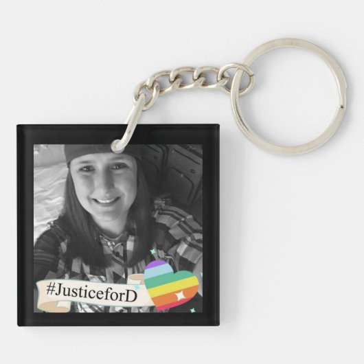 EOW/#JusticeForD Schlüsselanhänger (Rückseite)