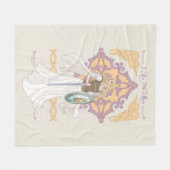 Éowyn "Ich bin kein Mann" Kampfbereit Grafik Fleecedecke (Vorderseite (Horizontal))