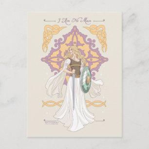 Éowyn "Ich bin kein Mann" Kampfbereit Grafik Postkarte