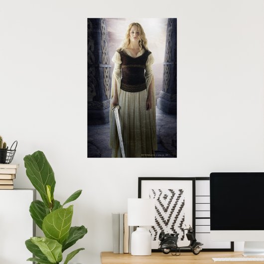 Eowyn mit Schwert Poster (Heimbüro)
