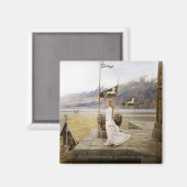 Eowyn on Castle Steps Magnet (Vorderseite/Rückseite)