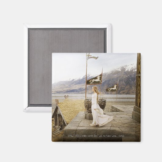 Eowyn on Castle Steps Magnet (Vorderseite/Rückseite)
