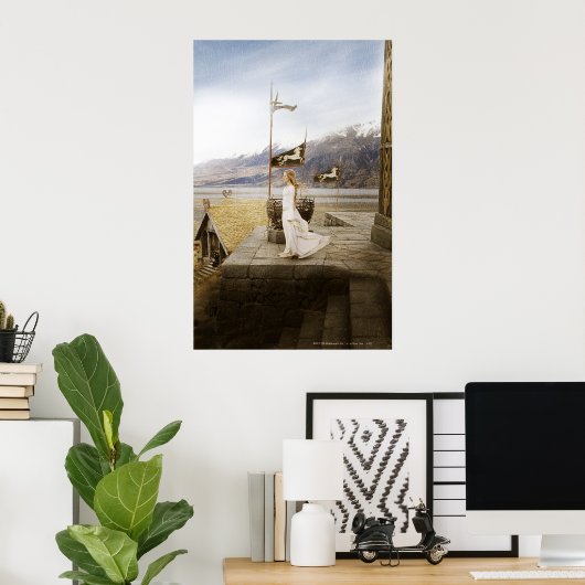 Eowyn on Castle Steps Poster (Heimbüro)