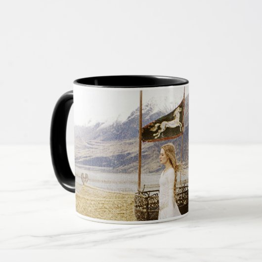 Eowyn on Castle Steps Tasse (Vorderseite Links)