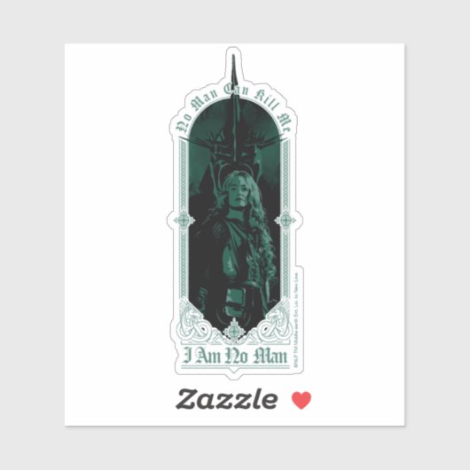 Éowyn Vs SAURON™ "I Am No Man" Rohan Graphic Aufkleber (Blatt)