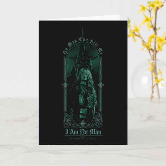 Éowyn Vs SAURON™ "I Am No Man" Rohan Graphic Karte (Gelbe Blume)
