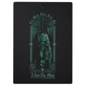 Éowyn Vs SAURON™ "I Am No Man" Rohan Graphic Klemmbrett (Rückseite)