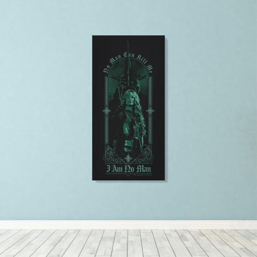 Éowyn Vs SAURON™ "I Am No Man" Rohan Graphic Leinwanddruck (Insitu (Holzboden))