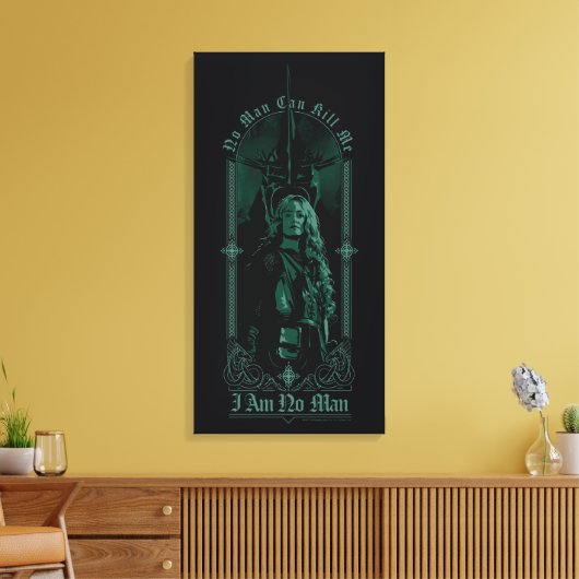 Éowyn Vs SAURON™ "I Am No Man" Rohan Graphic Leinwanddruck (Insitu (Wohnzimmer))